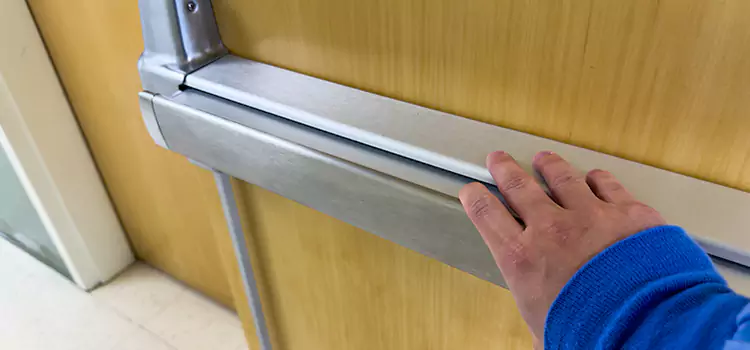 Installing a Push Bar on a Door Galveston